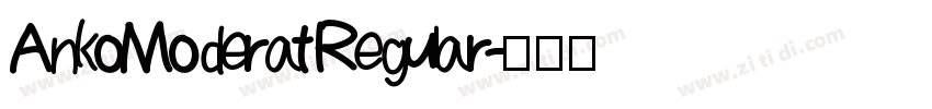 AnkoModerat Regular字体转换